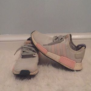 Pink and grey ADIDAS R1 NMD’s
